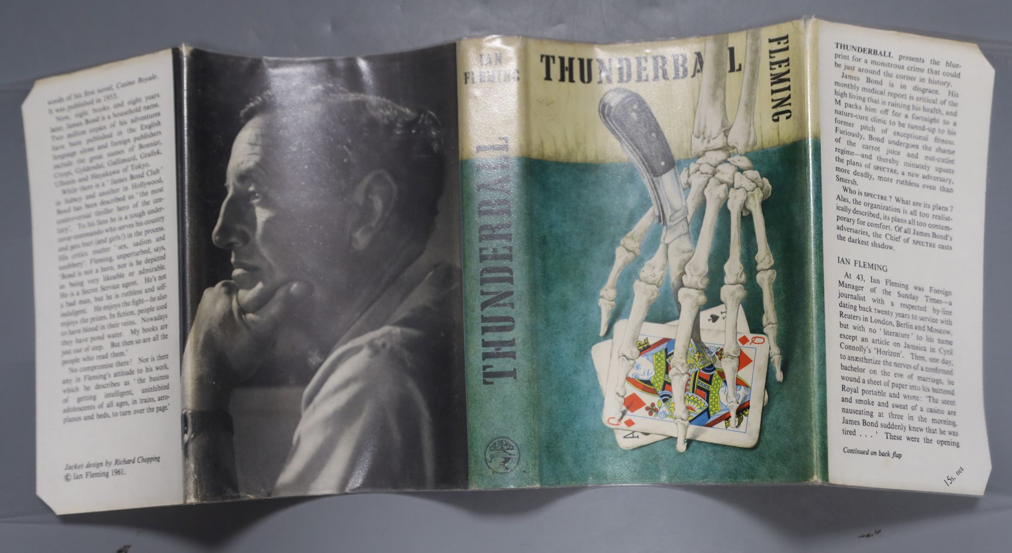 Fleming, Ian - Thunderball, 1st edition (1st impression, 1st issue), d/wrapper, 1961